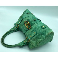 Valentino Garavani - Magnifique sac en python vert