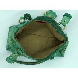 Valentino Garavani - Magnifique sac en python vert - Intérieur