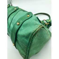 Valentino Garavani - Magnifique sac en python vert